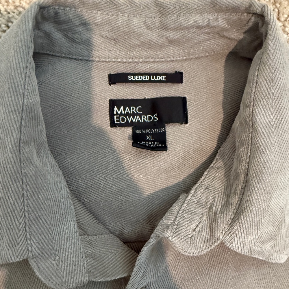 Men's Gray Button-Up Jacket - Picture 2 of 2